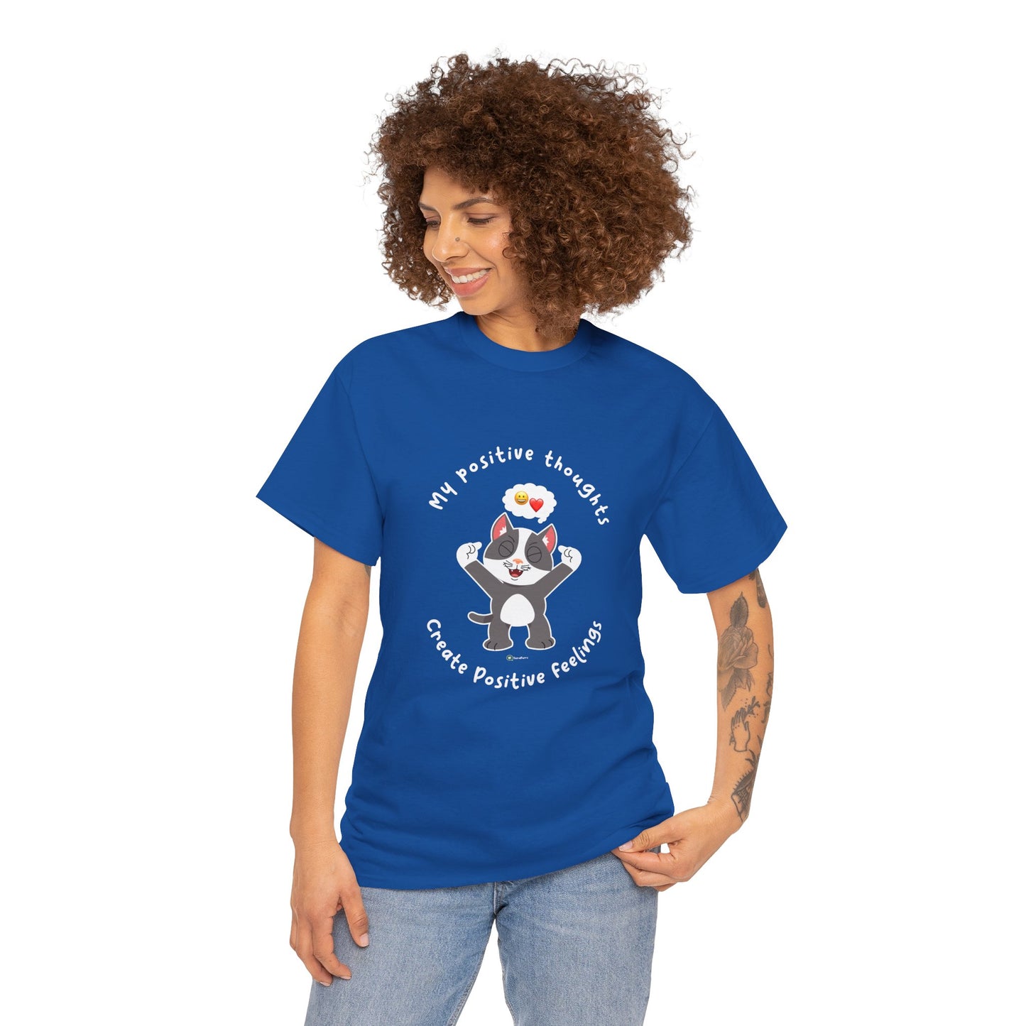 T-Shirt - PosiCat - My positive thoughts create positive feelings