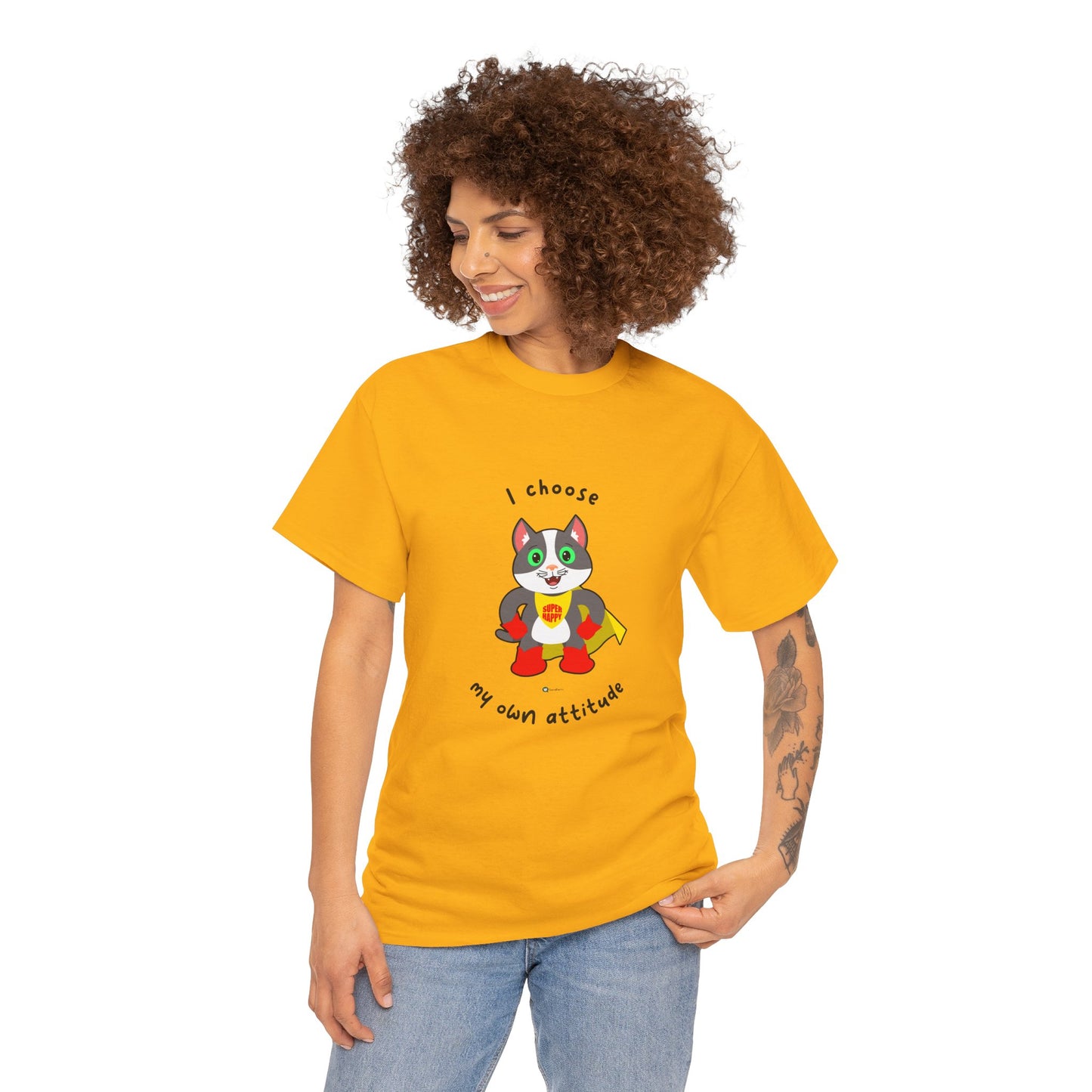 T-Shirt - PosiCat - I choose my own attitude