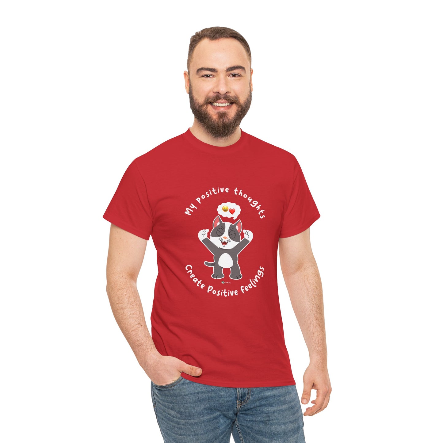T-Shirt - PosiCat - My positive thoughts create positive feelings