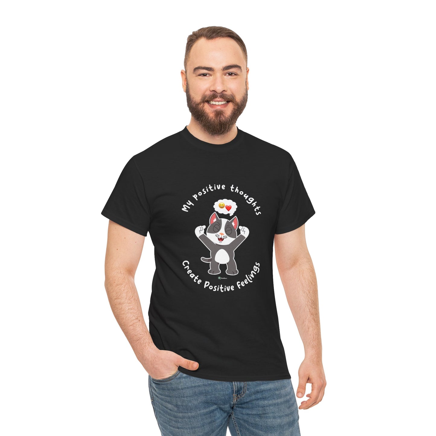 T-Shirt - PosiCat - My positive thoughts create positive feelings