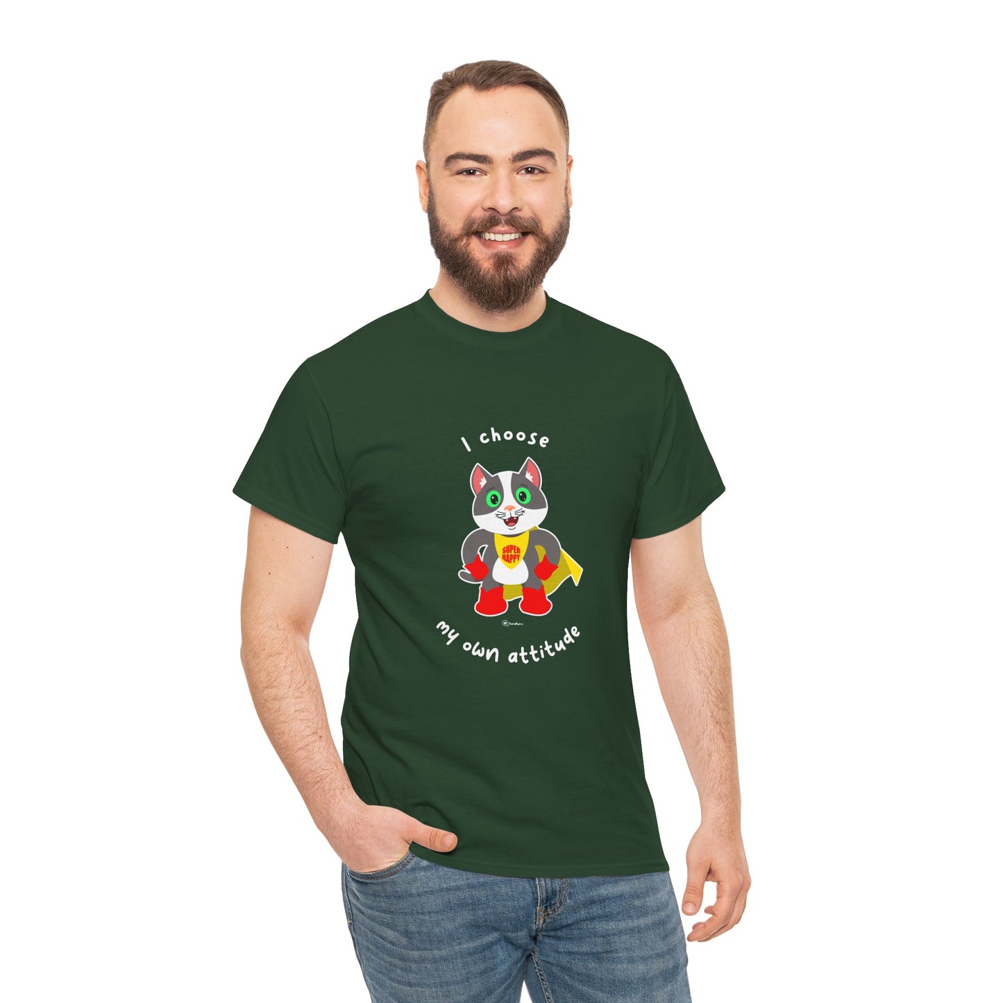 T-Shirt - PosiCat - I choose my own attitude