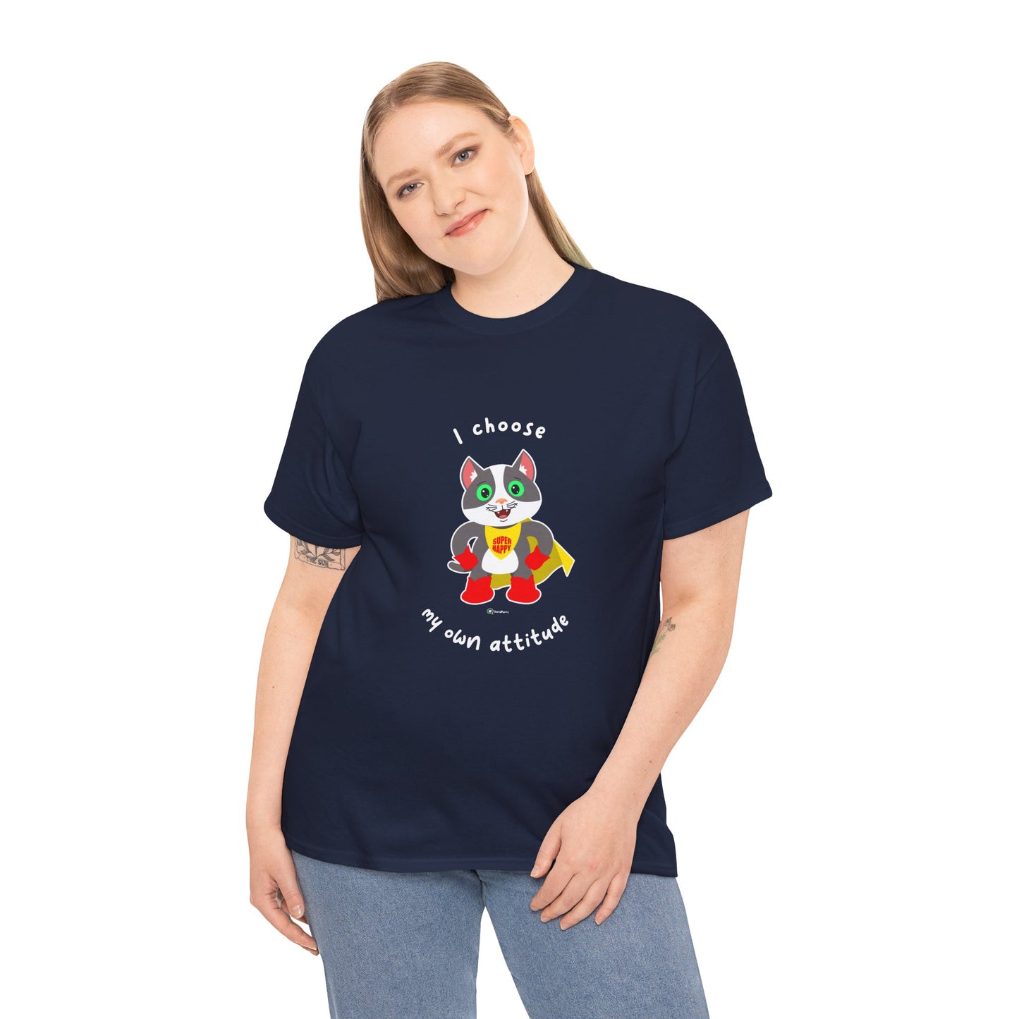 T-Shirt - PosiCat - I choose my own attitude