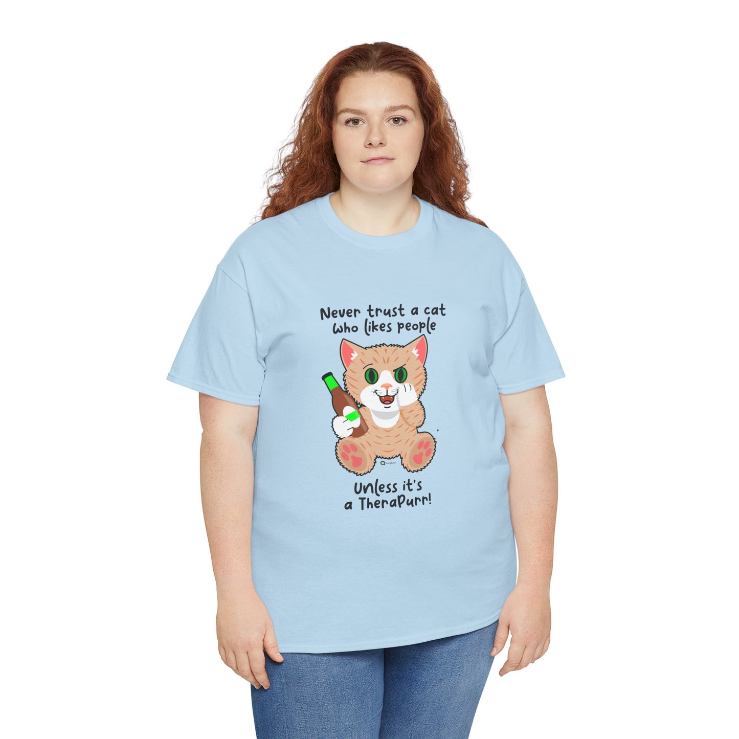 T-Shirt - SmartyCat - Never trust a cat who likes people - unless it's a TheraPurr!