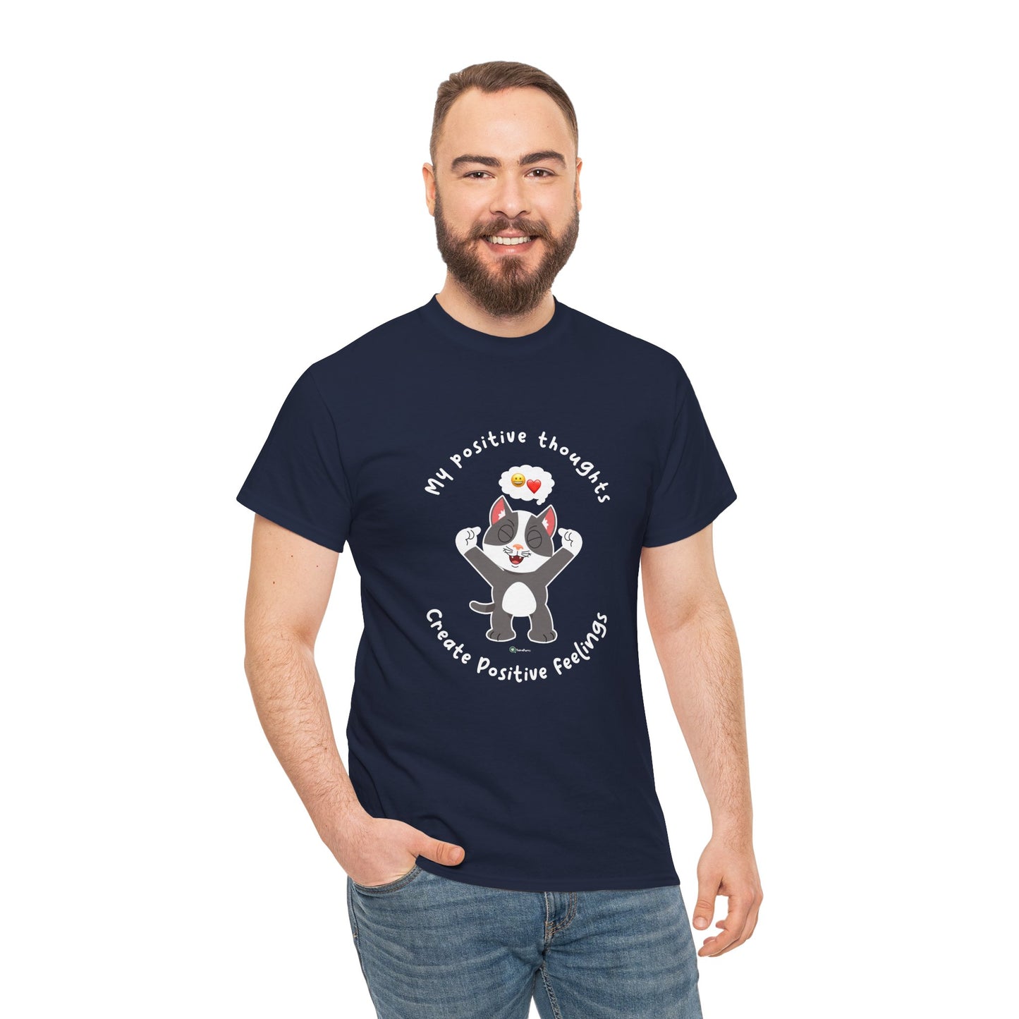 T-Shirt - PosiCat - My positive thoughts create positive feelings