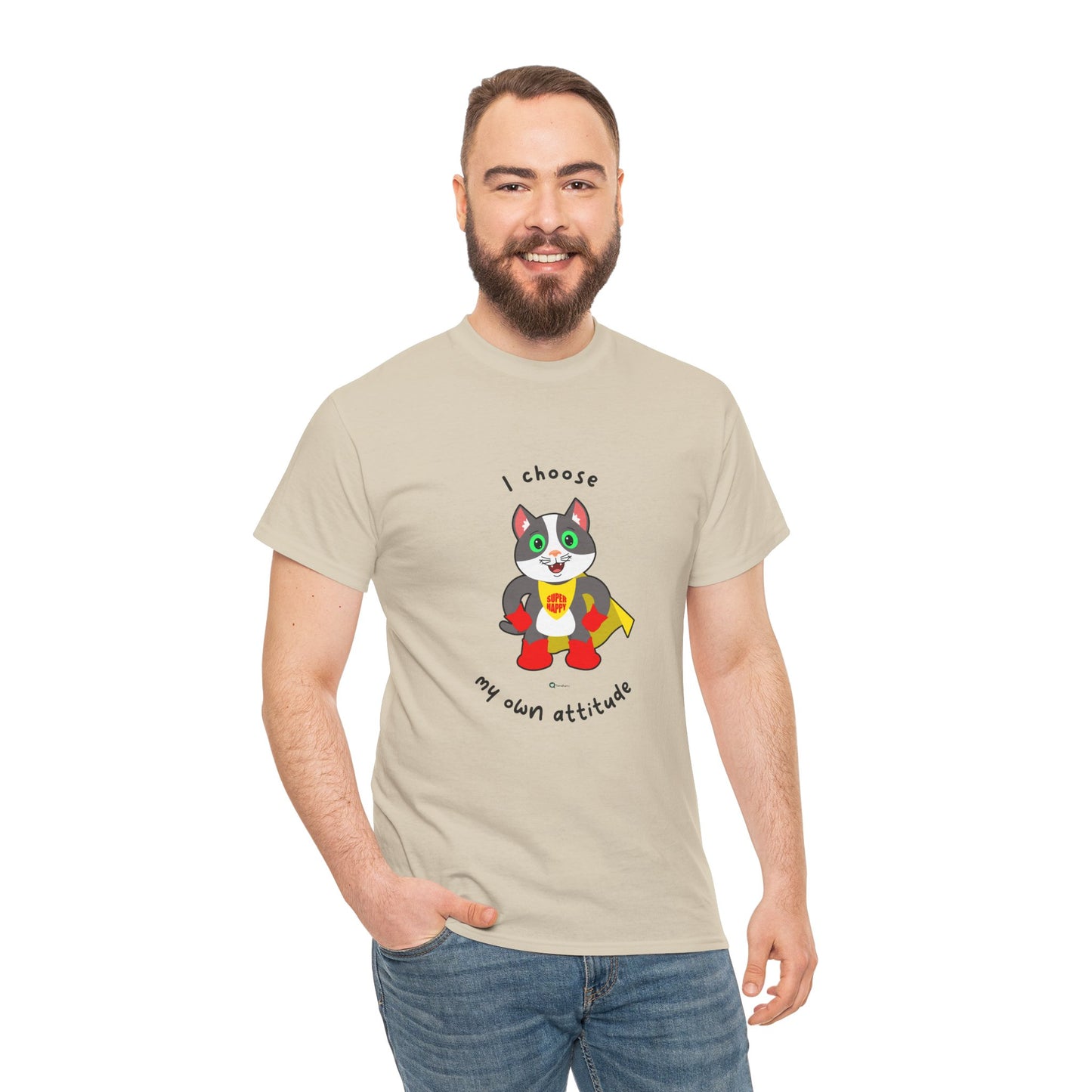 T-Shirt - PosiCat - I choose my own attitude