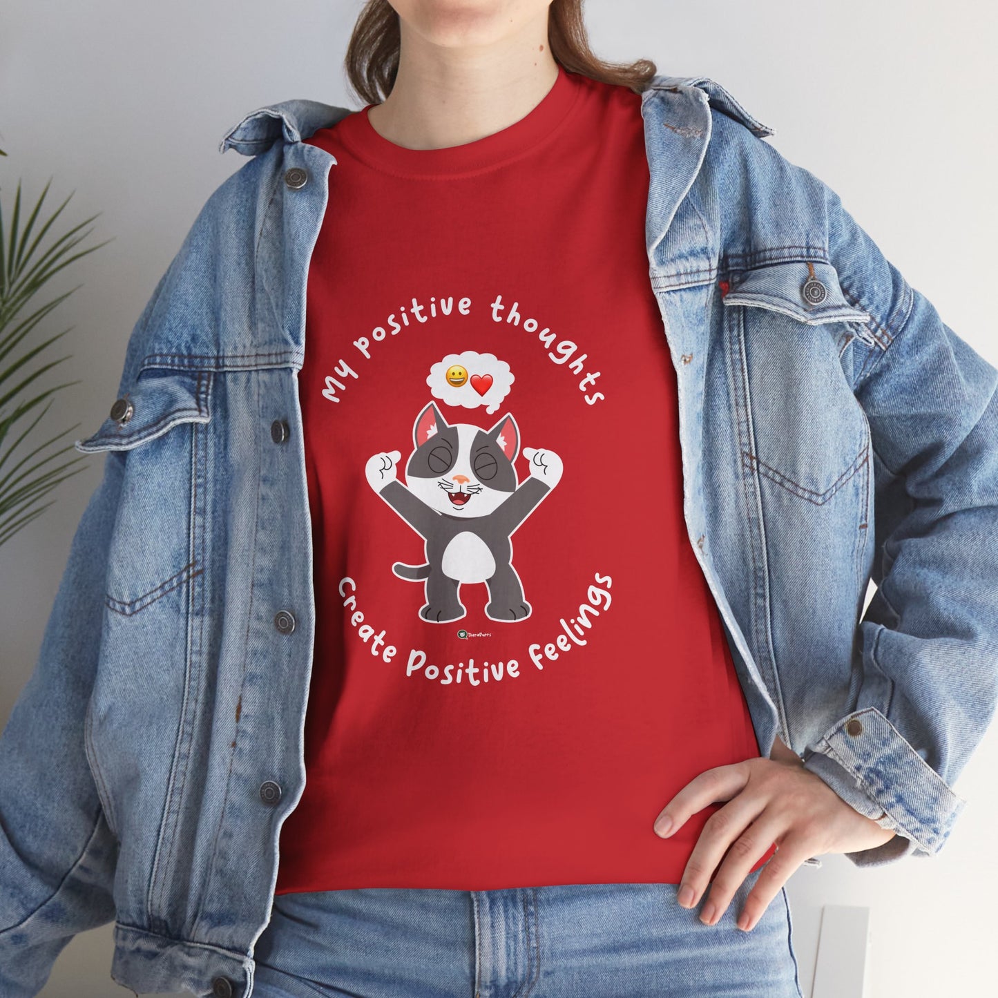T-Shirt - PosiCat - My positive thoughts create positive feelings