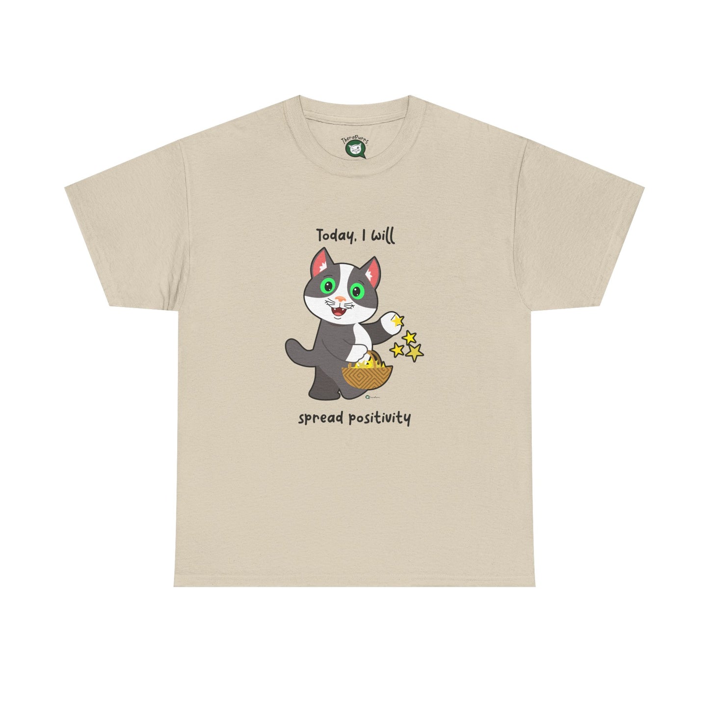 T-Shirt - PosiCat - Today, I will spread positivity