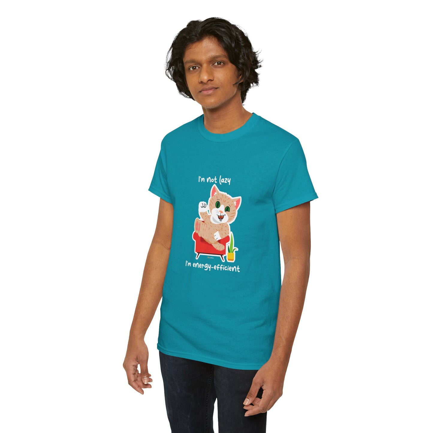 T-Shirt - SmartyCat - I'm not lazy. I'm energy efficient.