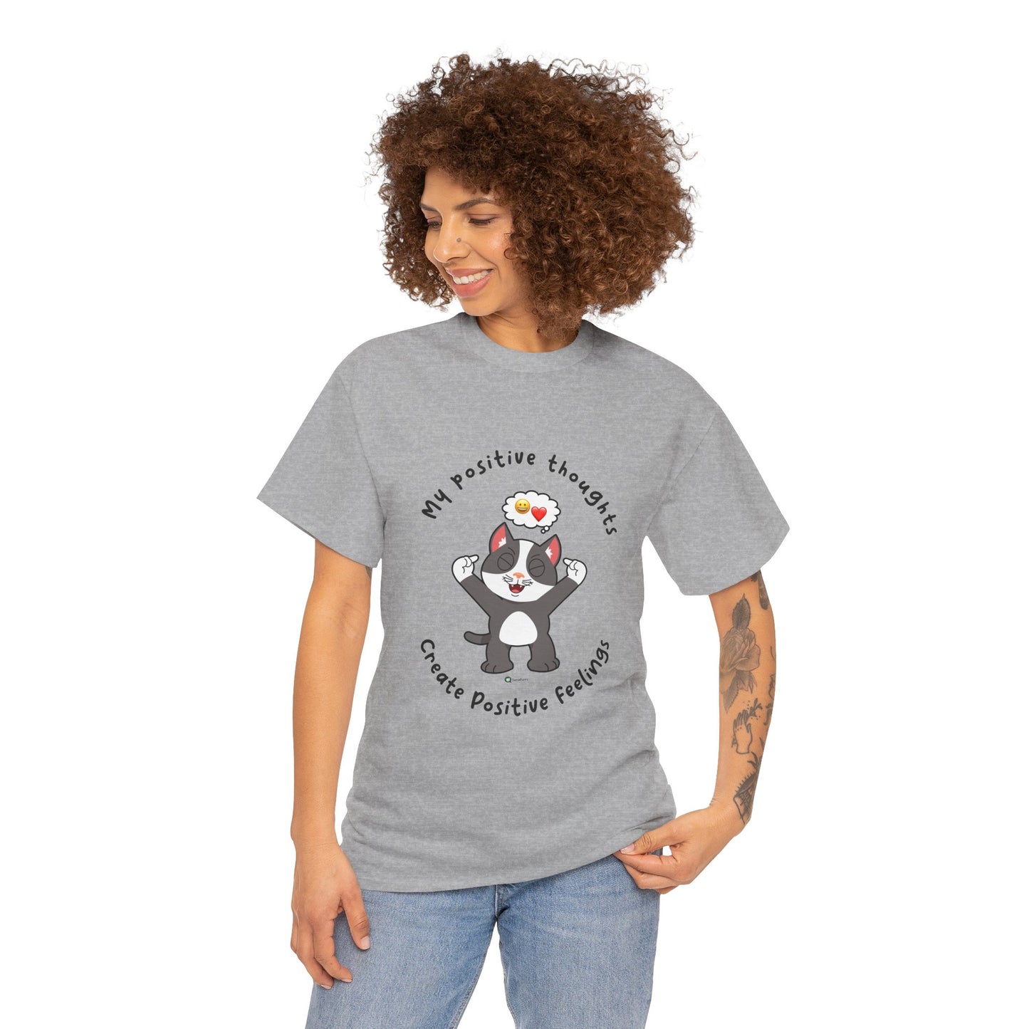 T-Shirt - PosiCat - My positive thoughts create positive feelings