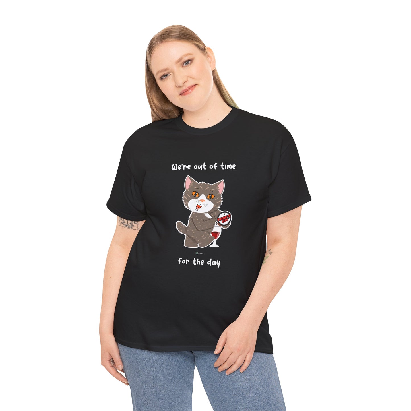 T-Shirt - HipaaCat - We're Out Of Time For The Day