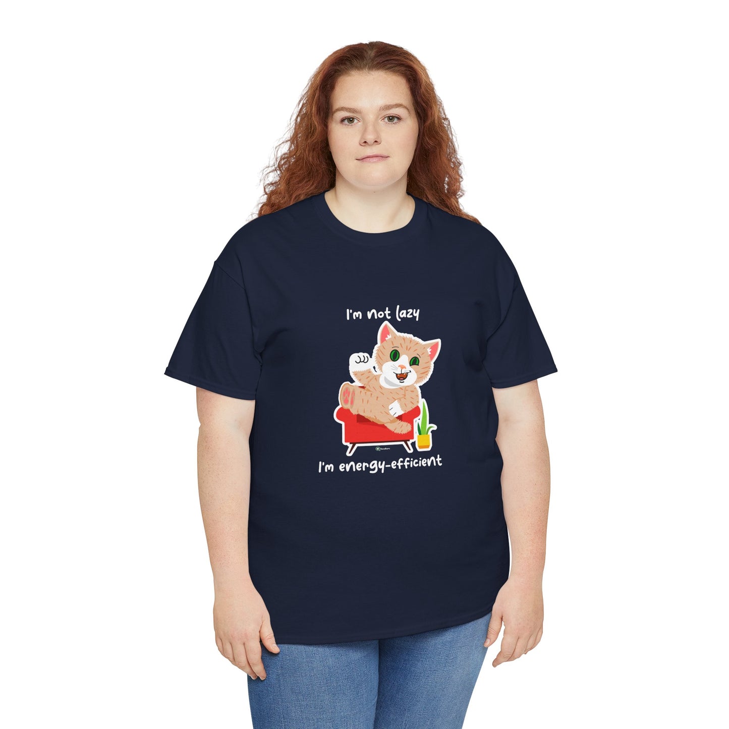 T-Shirt - SmartyCat - I'm not lazy. I'm energy efficient.