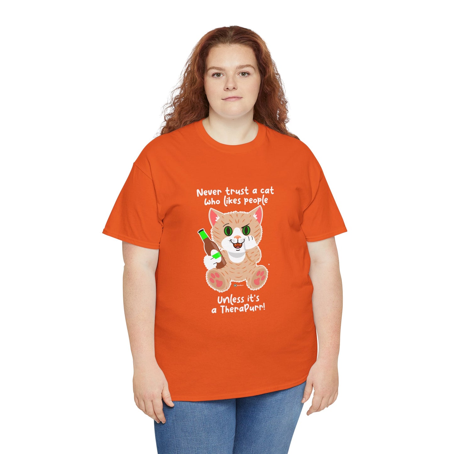 T-Shirt - SmartyCat - Never trust a cat who likes people - unless it's a TheraPurr!