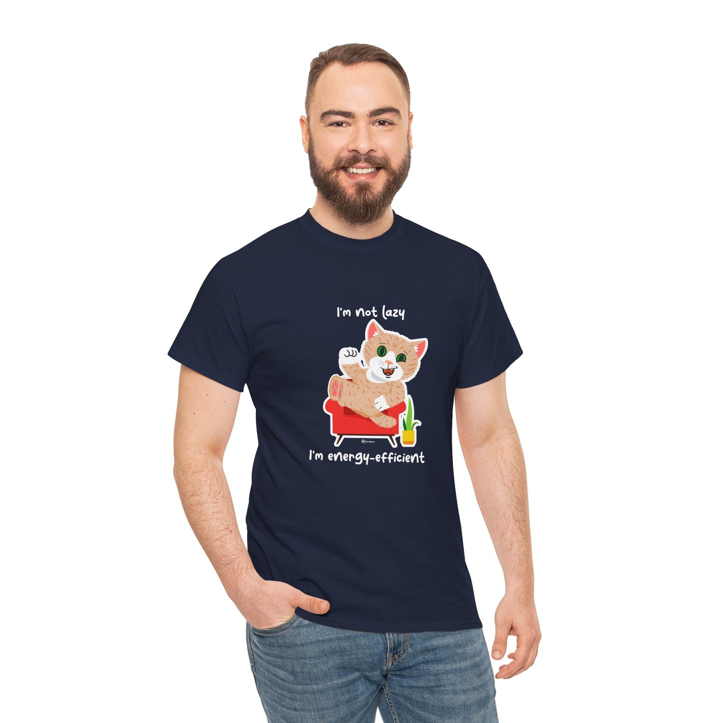 T-Shirt - SmartyCat - I'm not lazy. I'm energy efficient.
