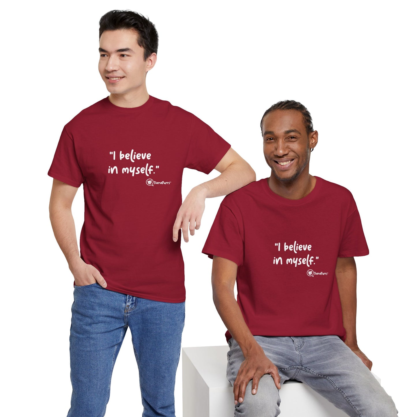 TheraPurrs Phrase T-Shirt - "I believe in myself"