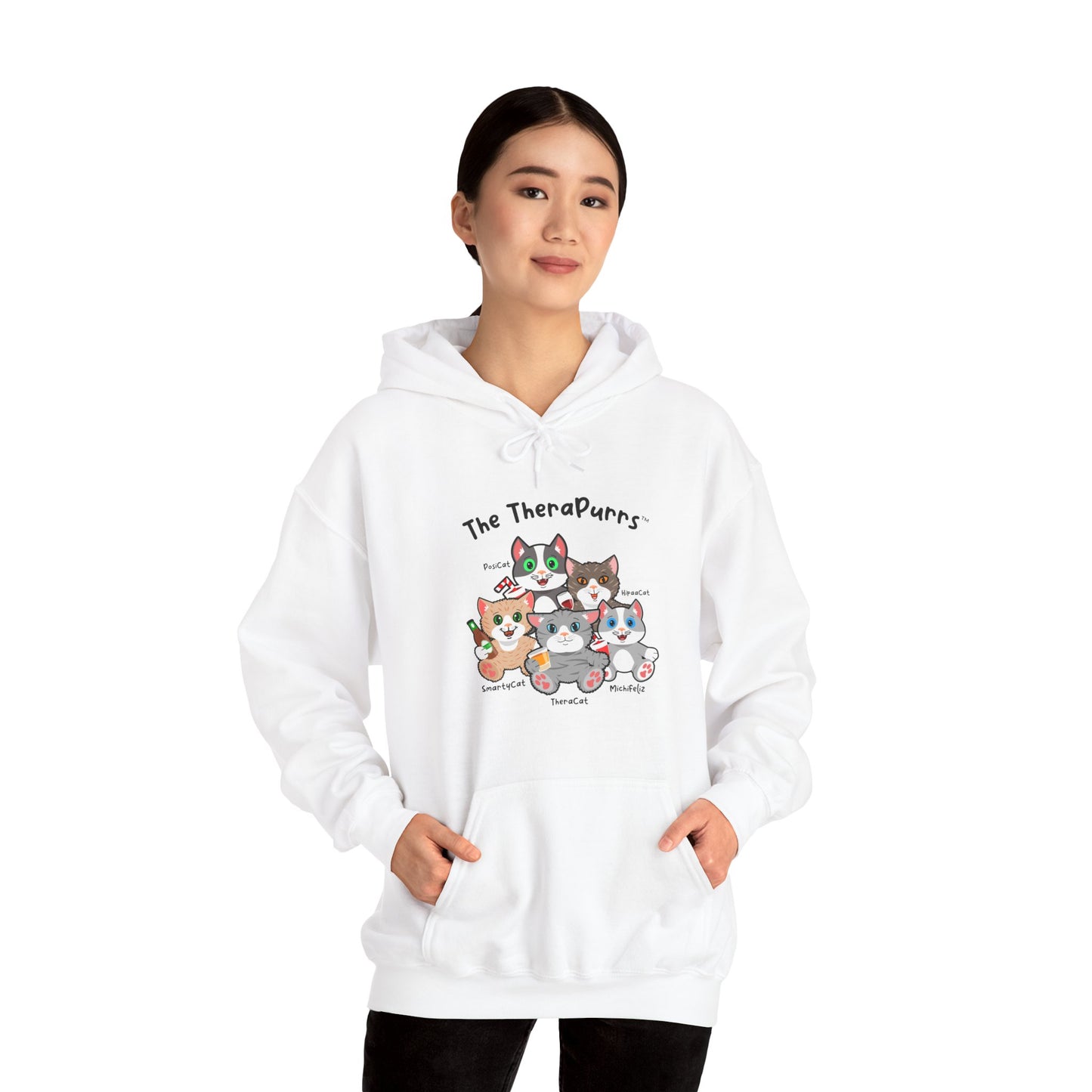 Sweatshirt - TheraPurrs - 5 Cats
