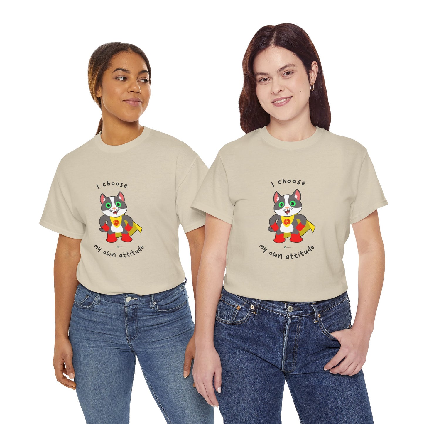 T-Shirt - PosiCat - I choose my own attitude
