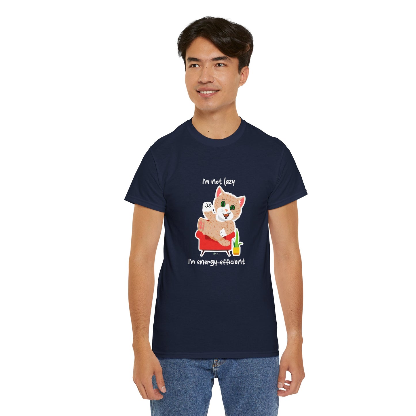 T-Shirt - SmartyCat - I'm not lazy. I'm energy efficient.