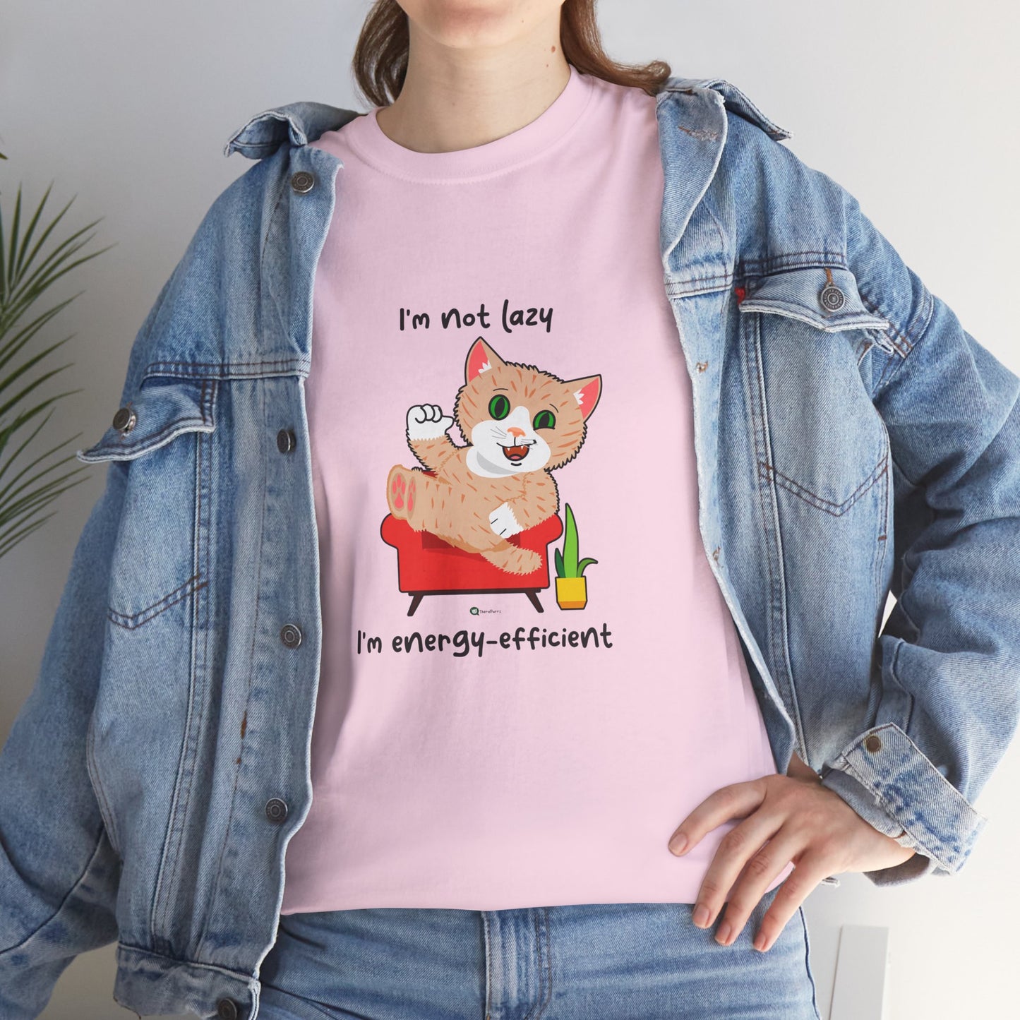 T-Shirt - SmartyCat - I'm not lazy. I'm energy efficient.