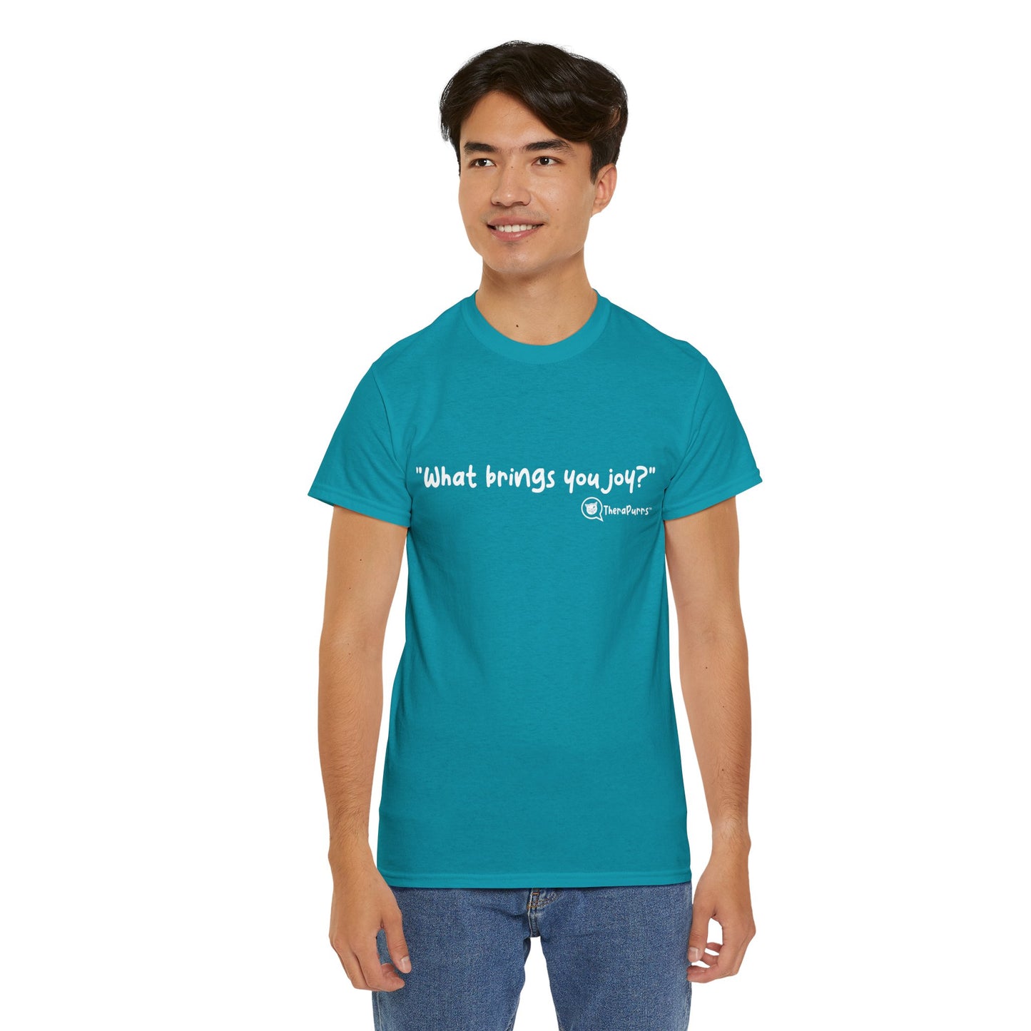 TheraPurrs Phrase T-Shirt - "What brings you joy?"
