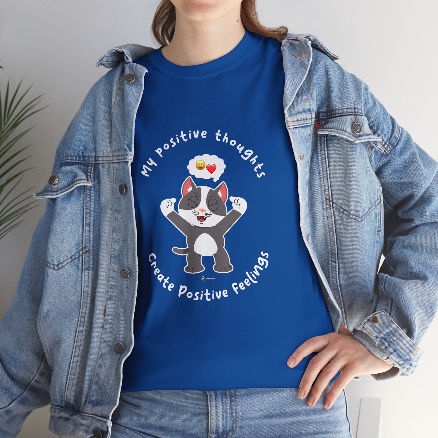 T-Shirt - PosiCat - My positive thoughts create positive feelings