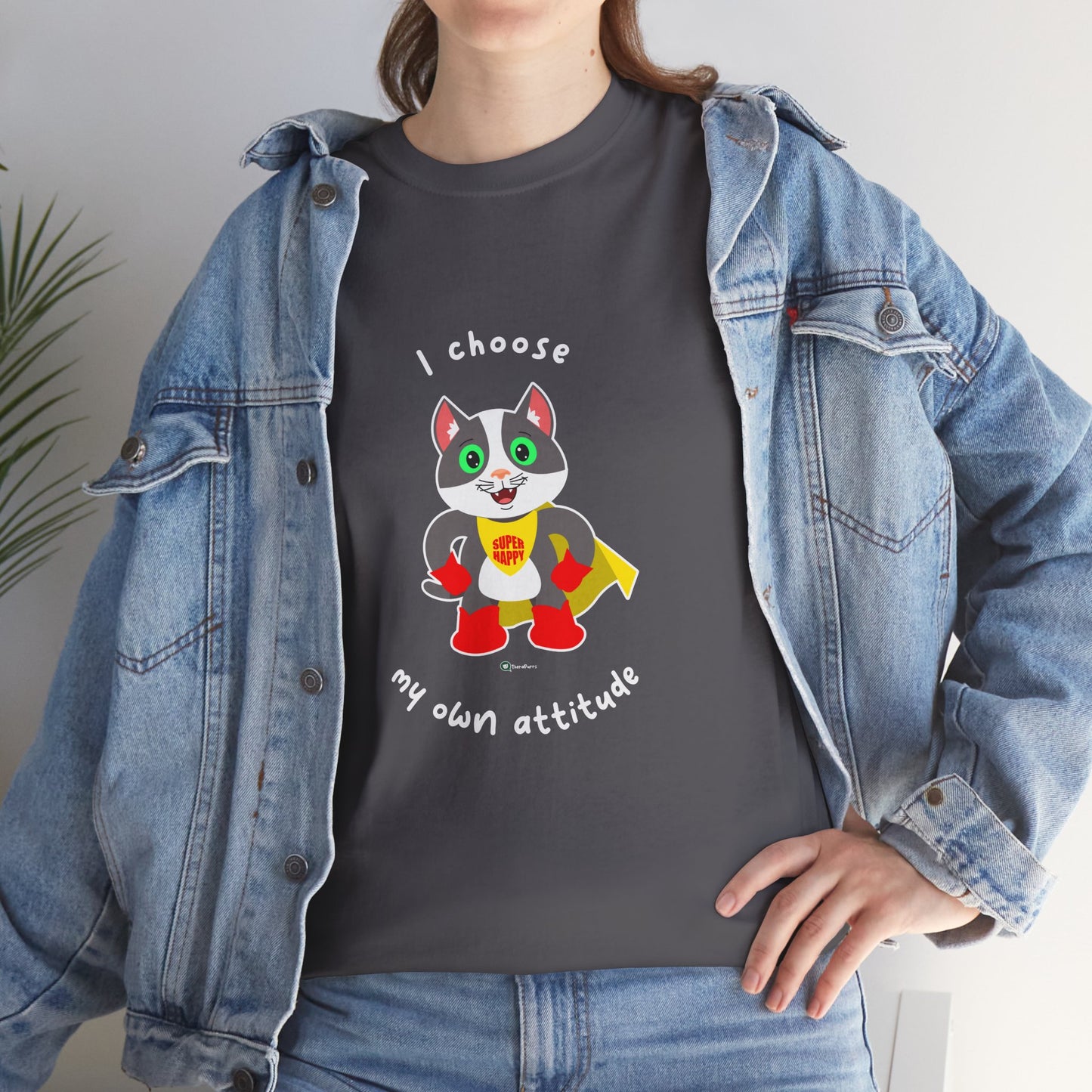 T-Shirt - PosiCat - I choose my own attitude