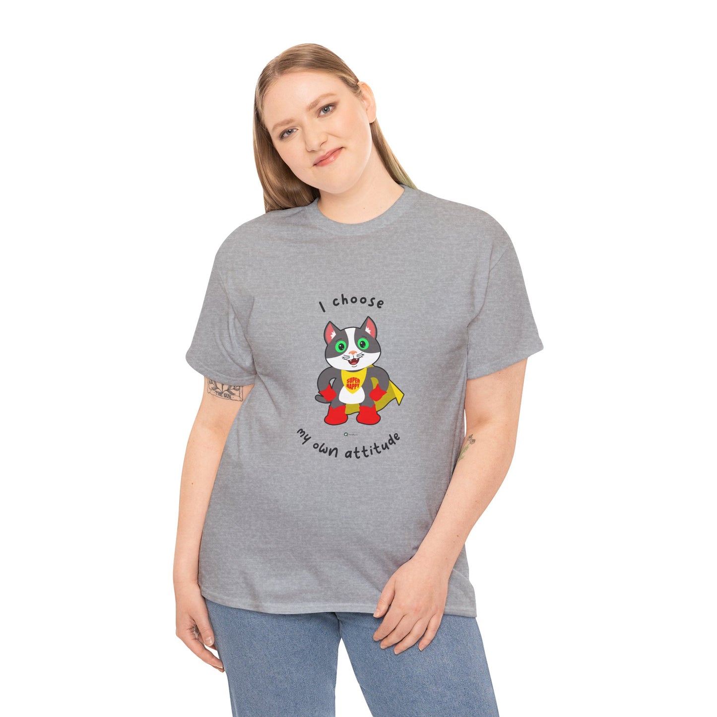 T-Shirt - PosiCat - I choose my own attitude