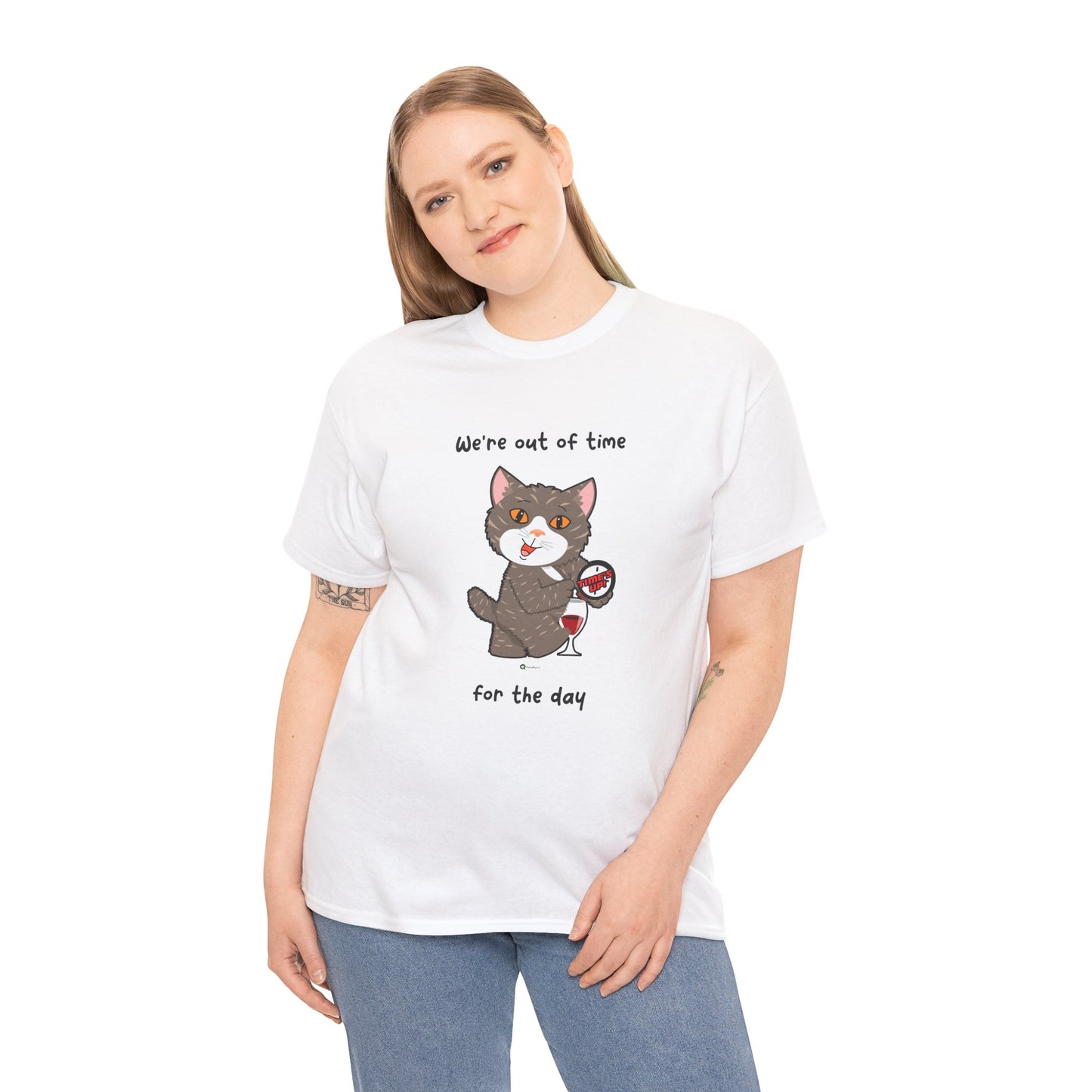 T-Shirt - HipaaCat - We're Out Of Time For The Day