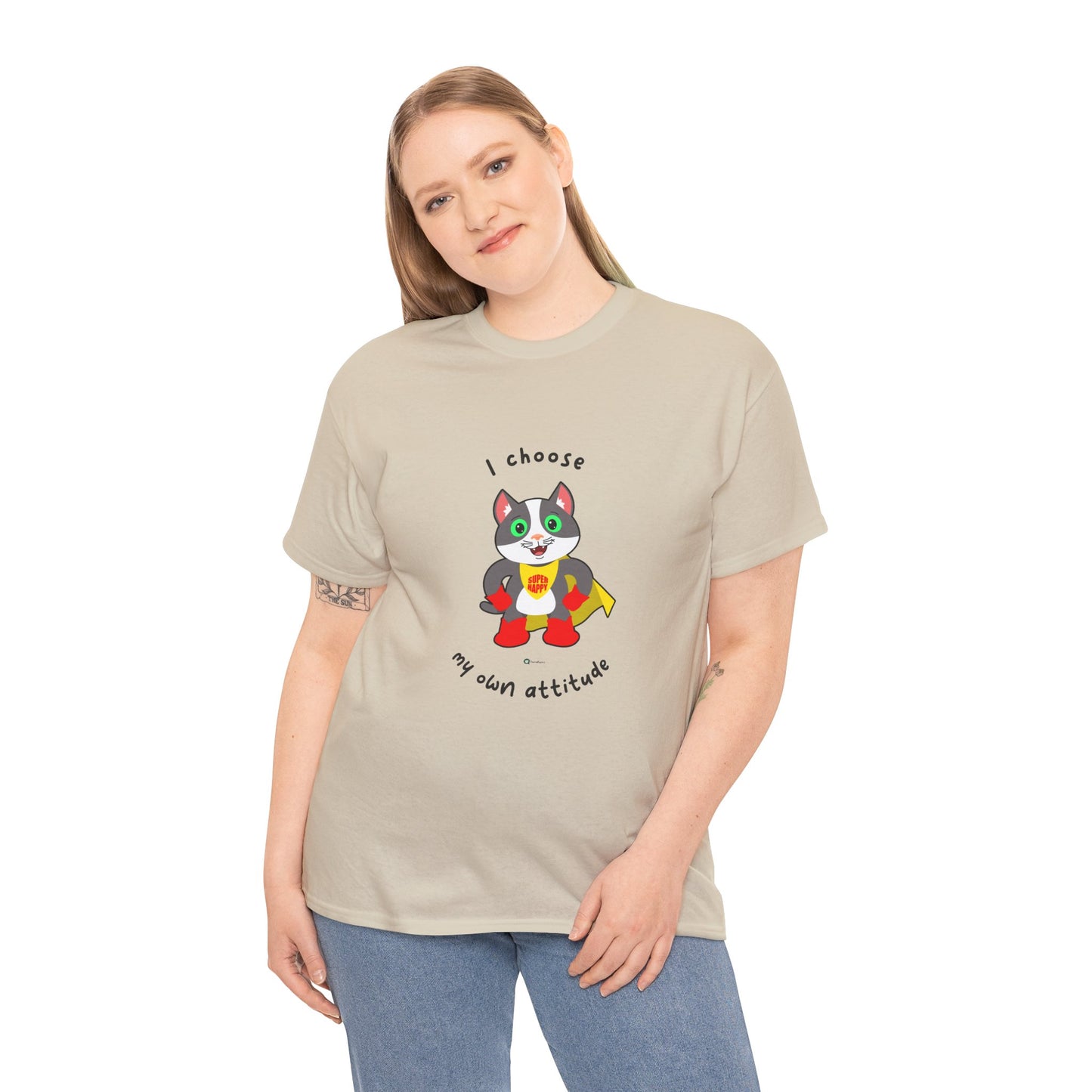 T-Shirt - PosiCat - I choose my own attitude