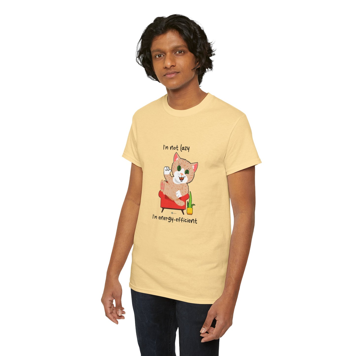 T-Shirt - SmartyCat - I'm not lazy. I'm energy efficient.