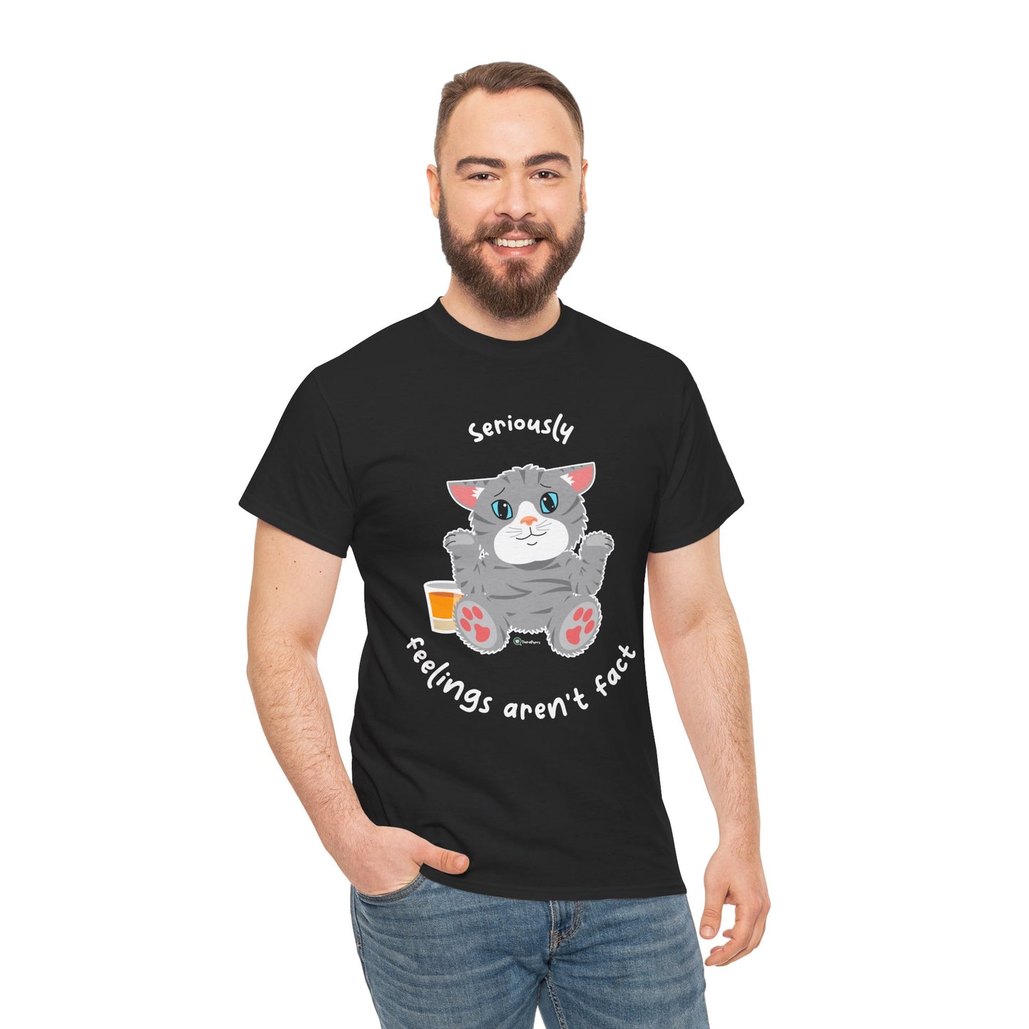 T-Shirt - TheraCat - Seriously feelings aren't fact