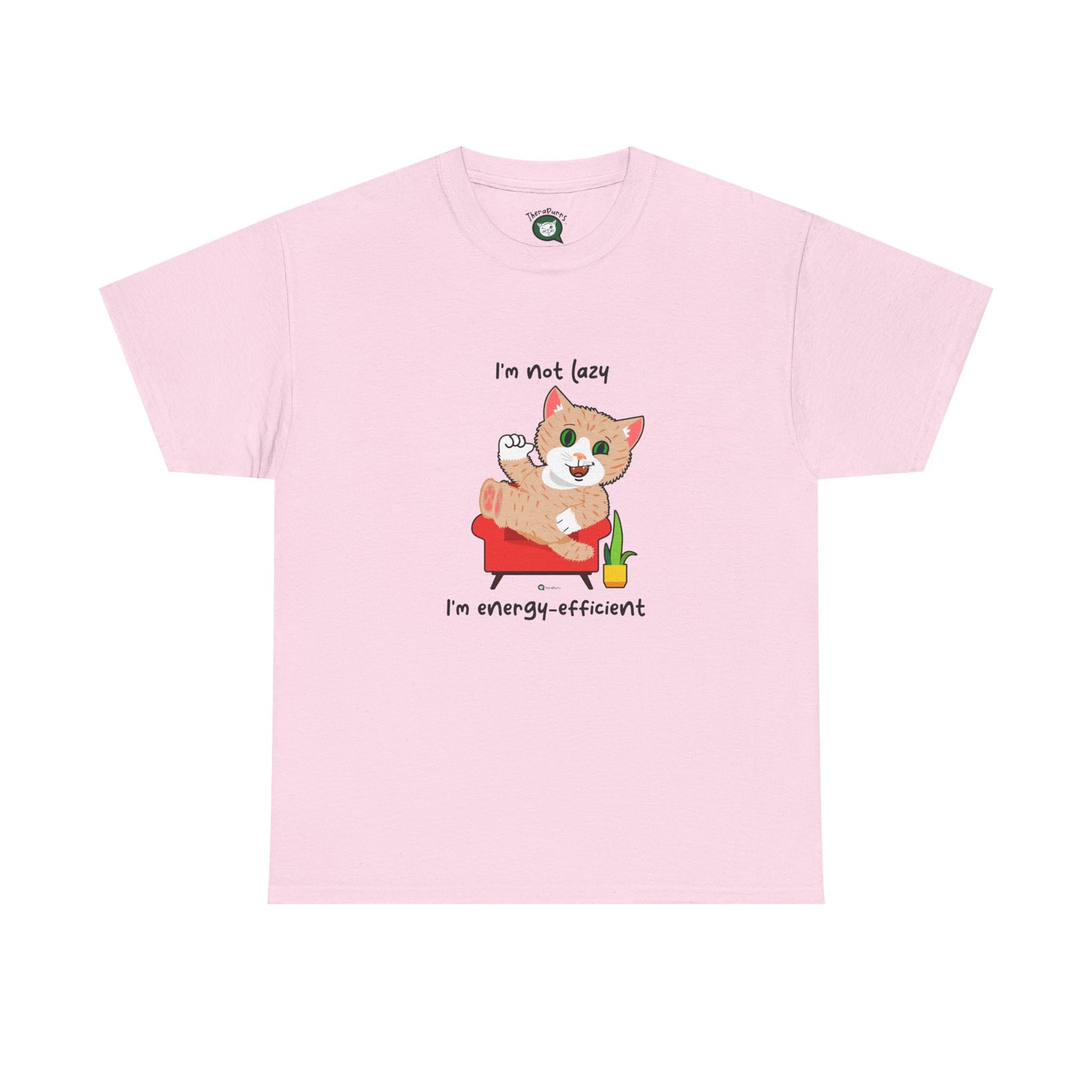 T-Shirt - SmartyCat - I'm not lazy. I'm energy efficient.
