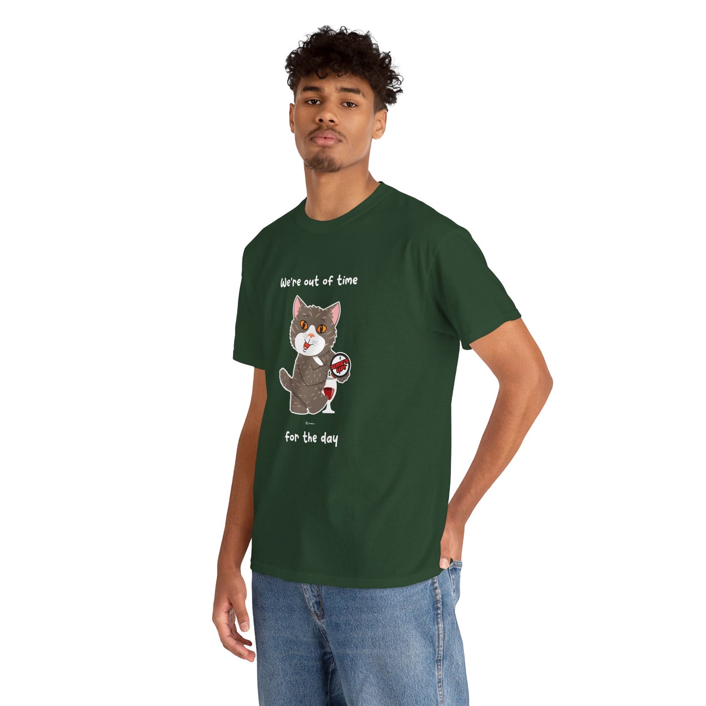 T-Shirt - HipaaCat - We're Out Of Time For The Day
