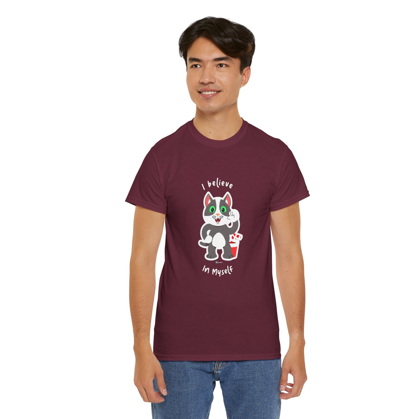 T-Shirt - PosiCat - I believe in myself