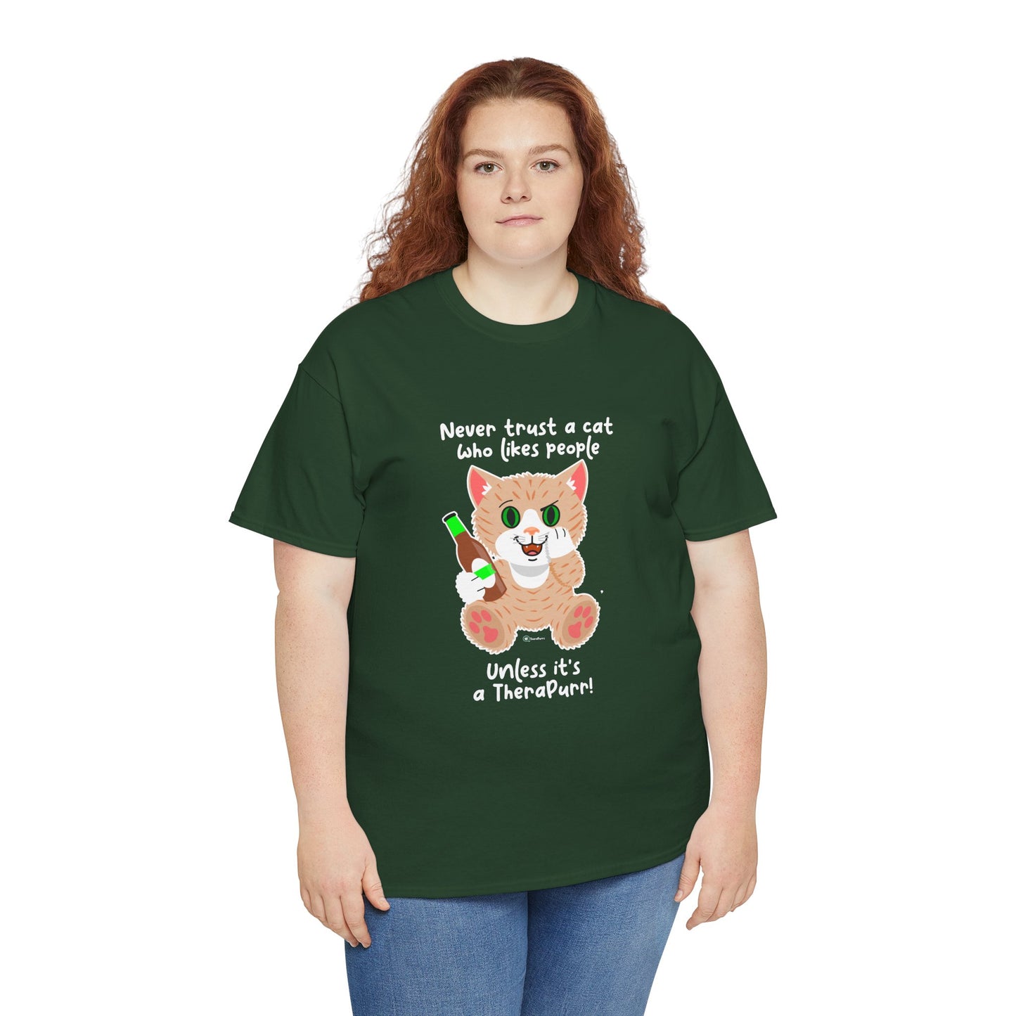 T-Shirt - SmartyCat - Never trust a cat who likes people - unless it's a TheraPurr!