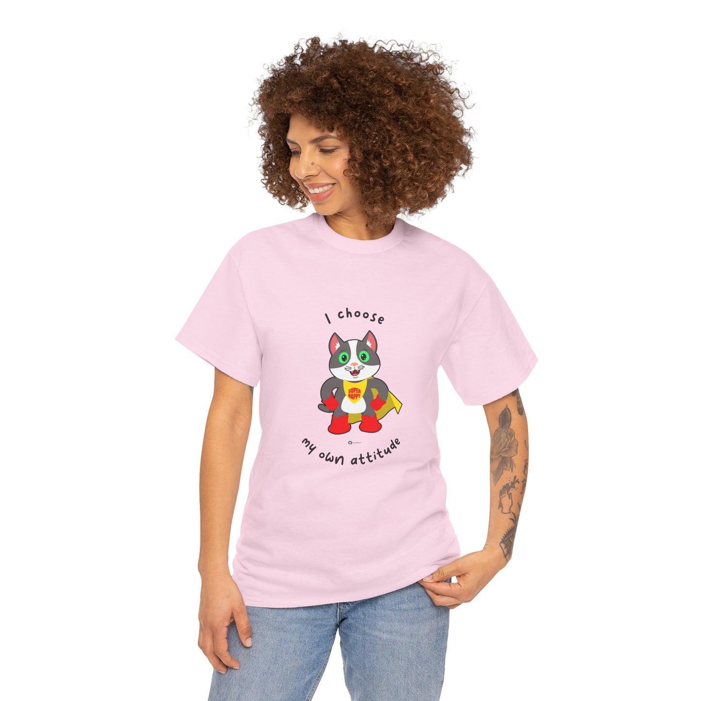 T-Shirt - PosiCat - I choose my own attitude