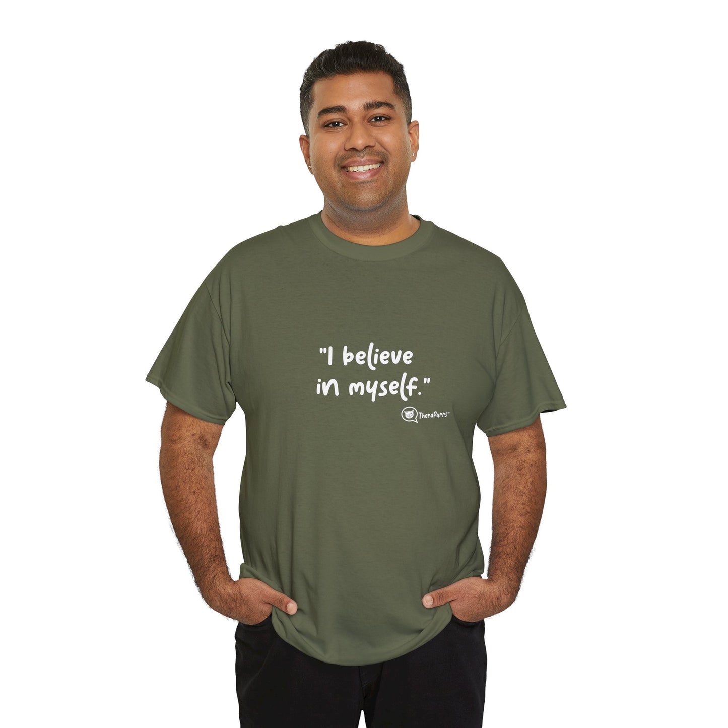 TheraPurrs Phrase T-Shirt - "I believe in myself"