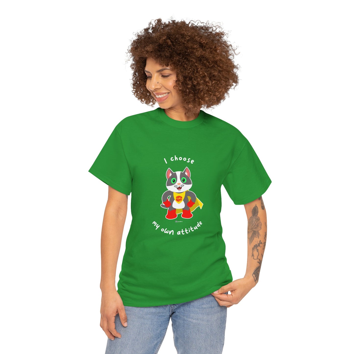 T-Shirt - PosiCat - I choose my own attitude