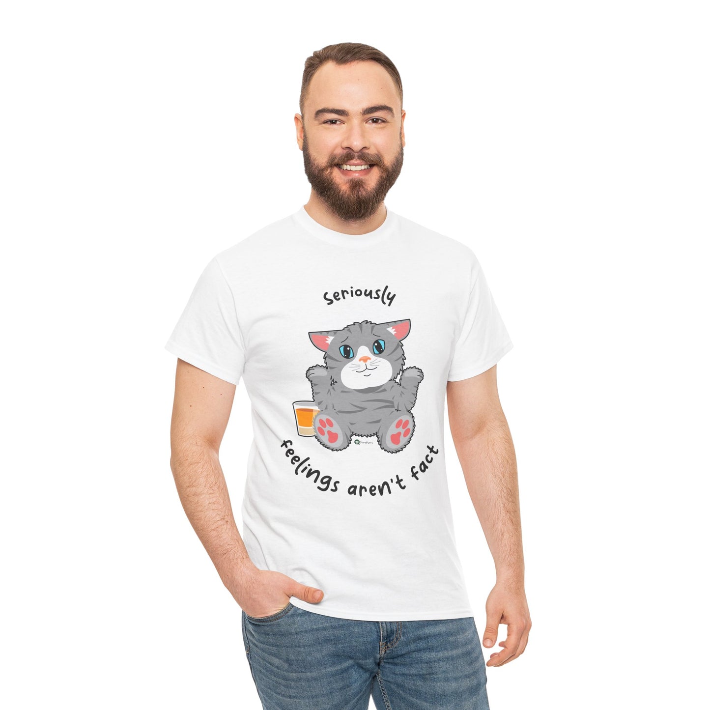 T-Shirt - TheraCat - Seriously feelings aren't fact