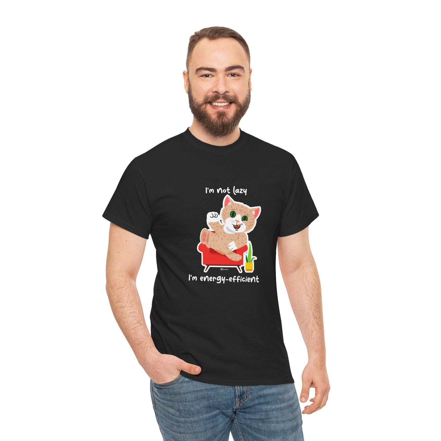 T-Shirt - SmartyCat - I'm not lazy. I'm energy efficient.