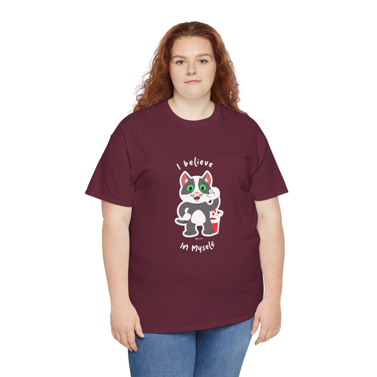 T-Shirt - PosiCat - I believe in myself