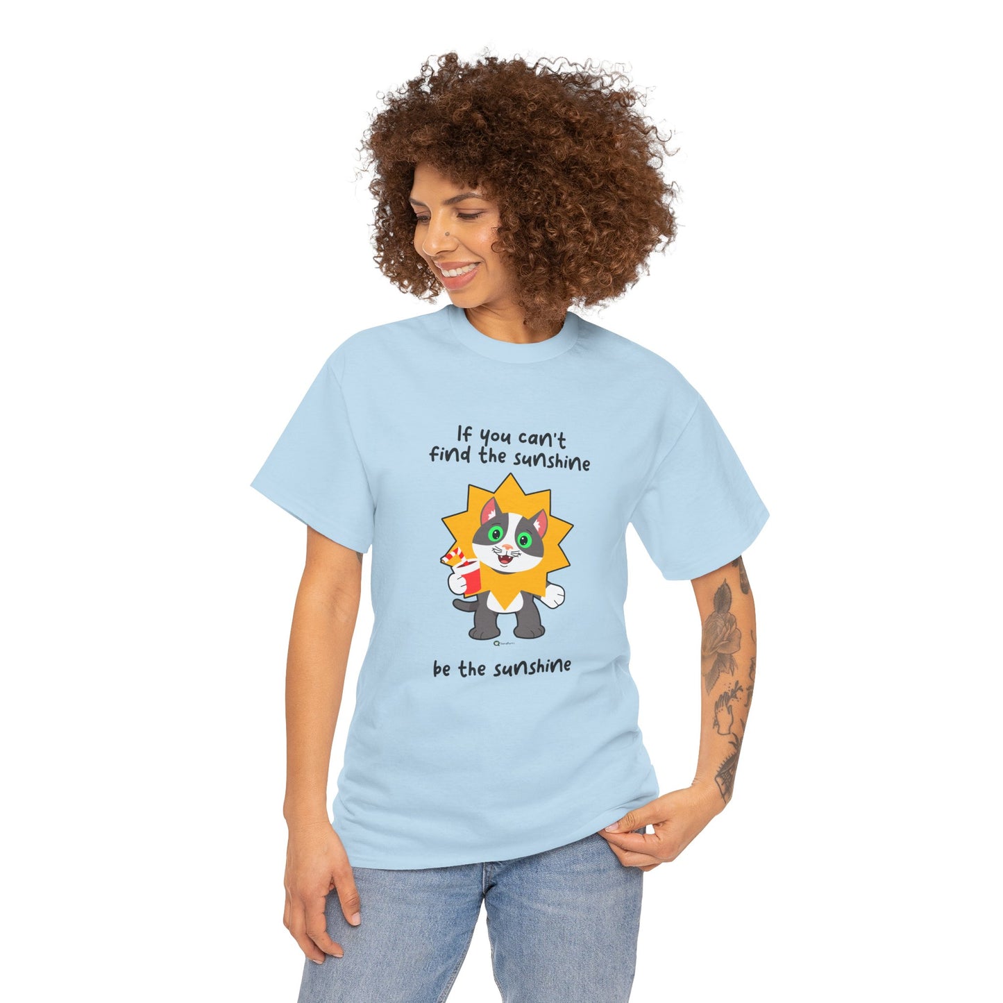 T-Shirt - PosiCat - If You Can't Find The Sunshine, Be The Sunshine