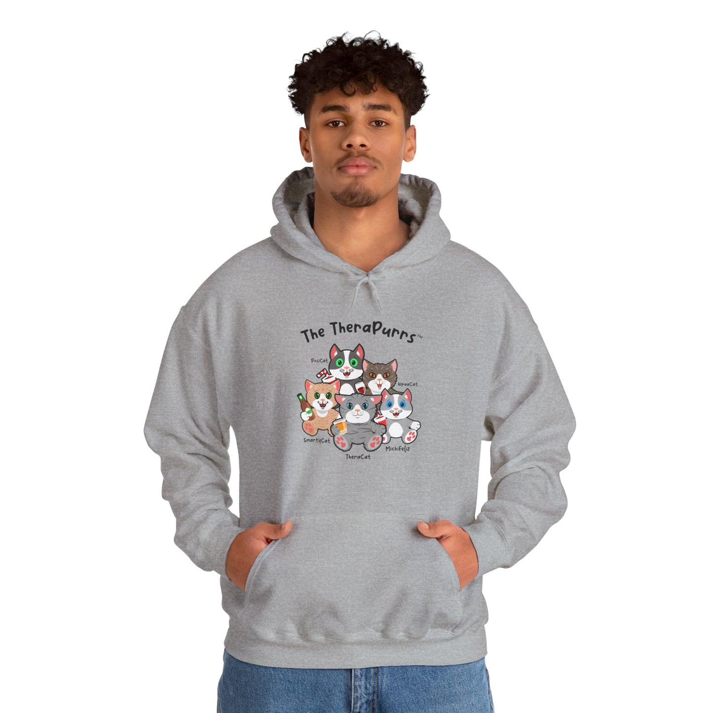 Sweatshirt - TheraPurrs - 5 Cats
