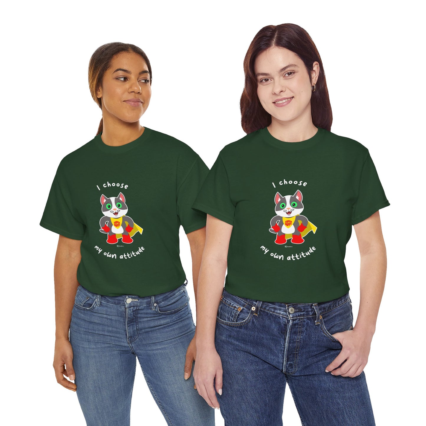 T-Shirt - PosiCat - I choose my own attitude
