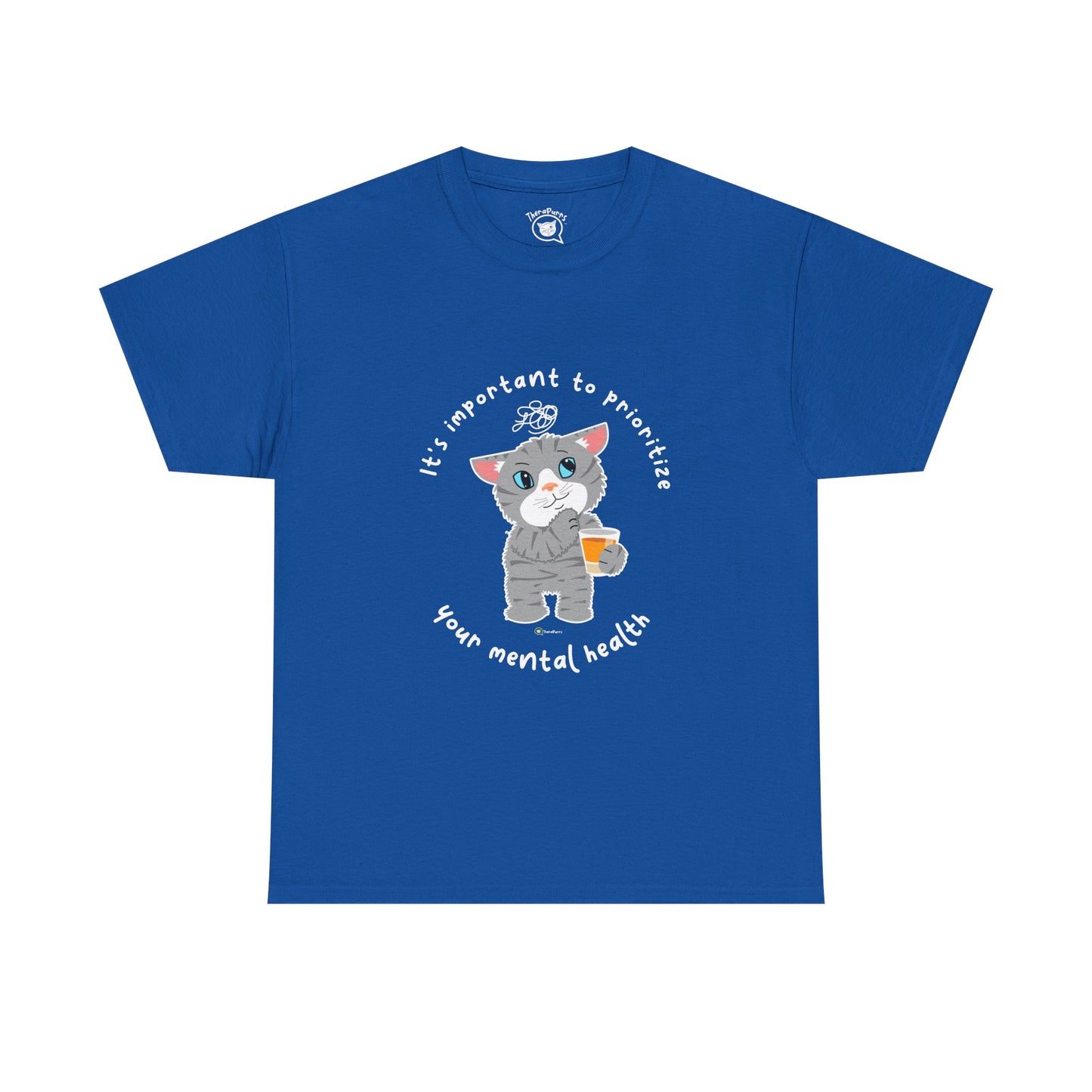 T-Shirt - TheraCat - It's important to prioritize your mental health