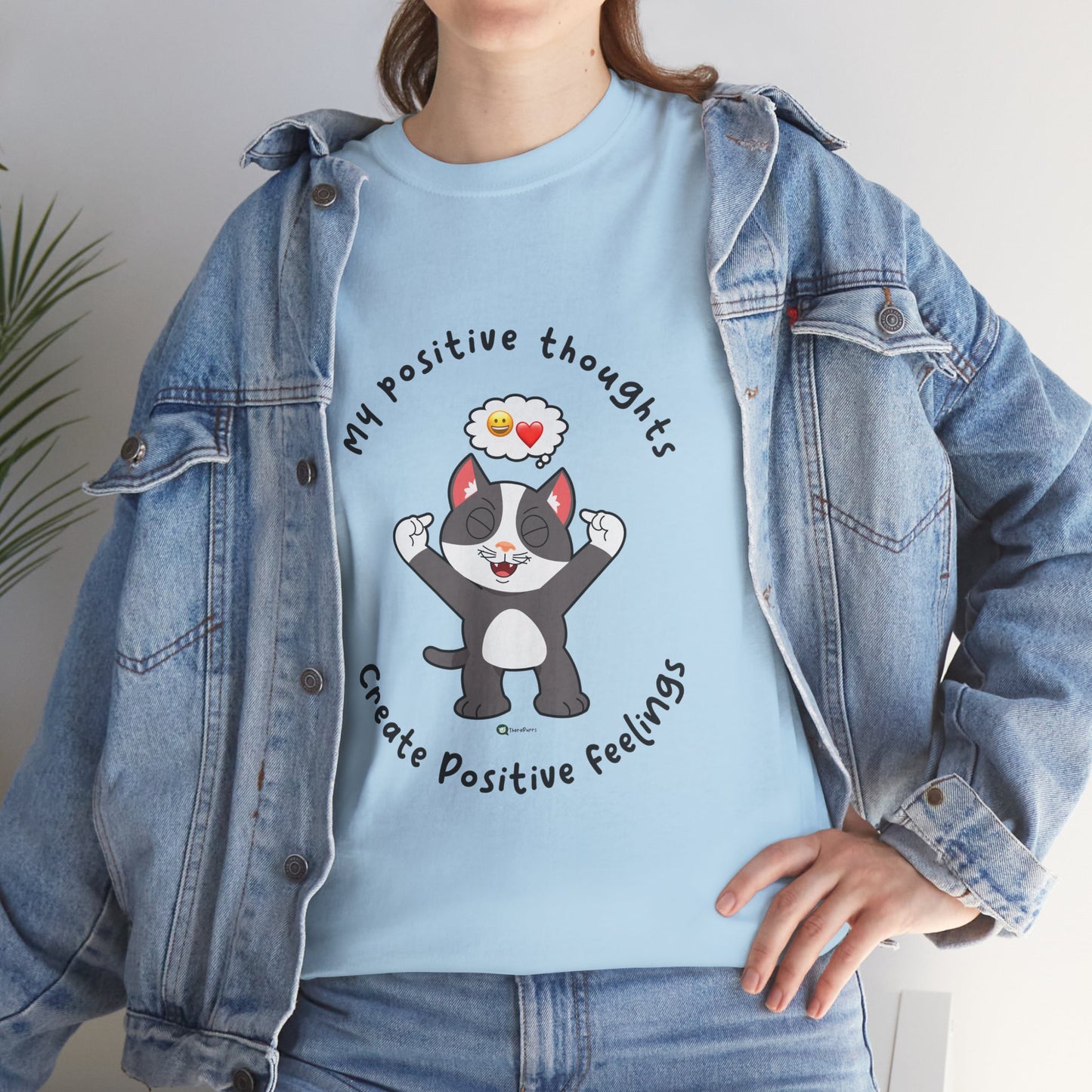 T-Shirt - PosiCat - My positive thoughts create positive feelings