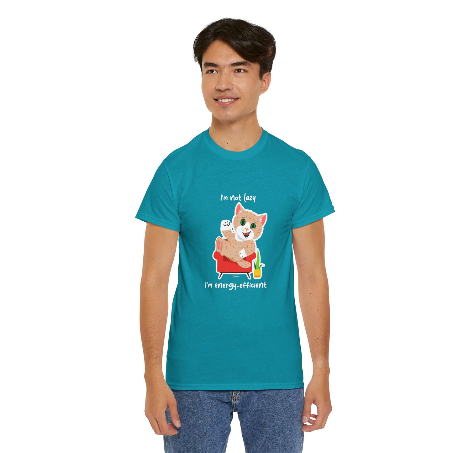 T-Shirt - SmartyCat - I'm not lazy. I'm energy efficient.