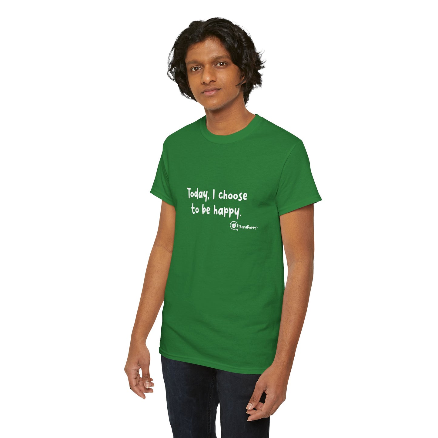 TheraPurrs Phrase T-Shirt - "Today, I choose to be happy"