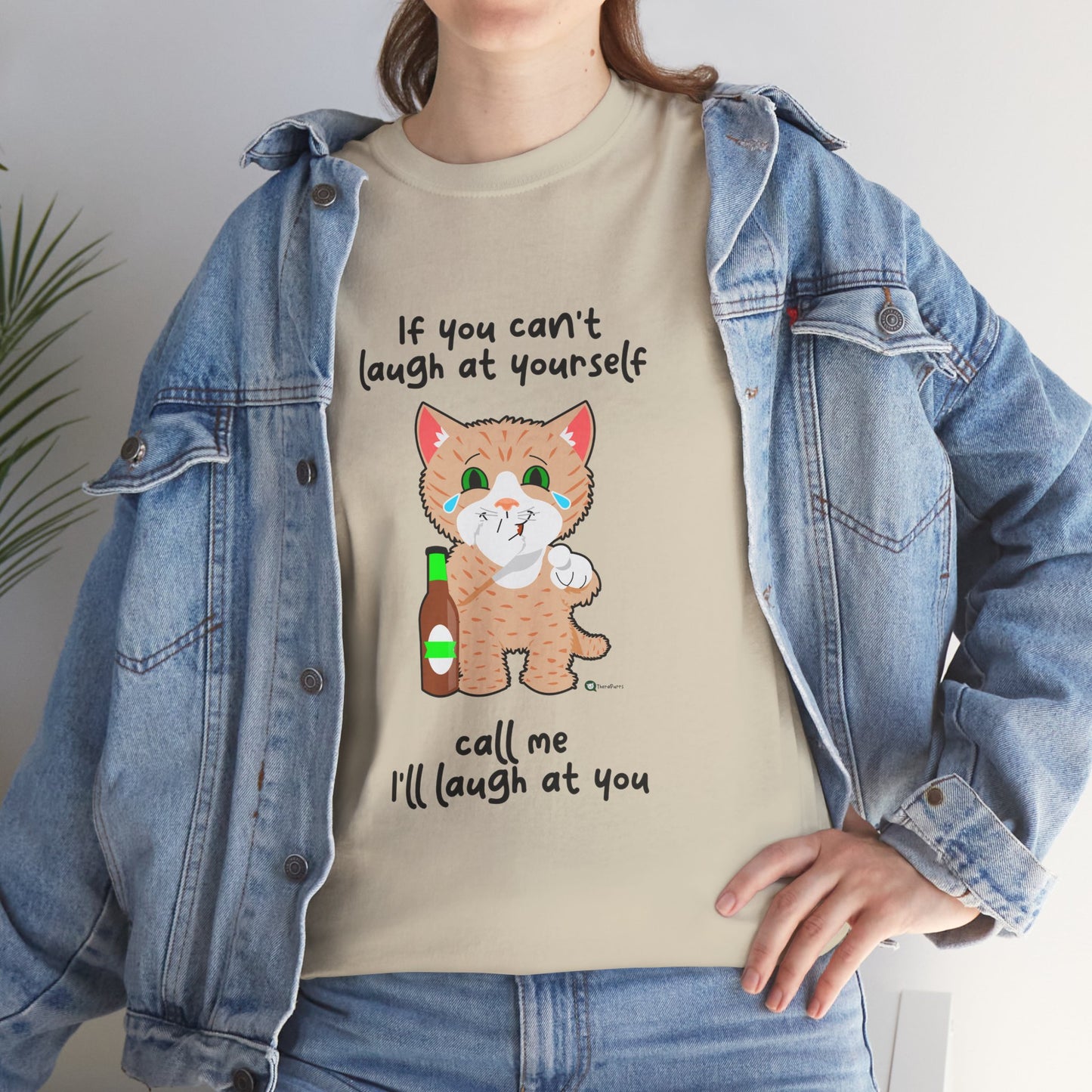 T-Shirt - SmartyCat - If you can't laugh at yourself - call me - I'll laugh at you