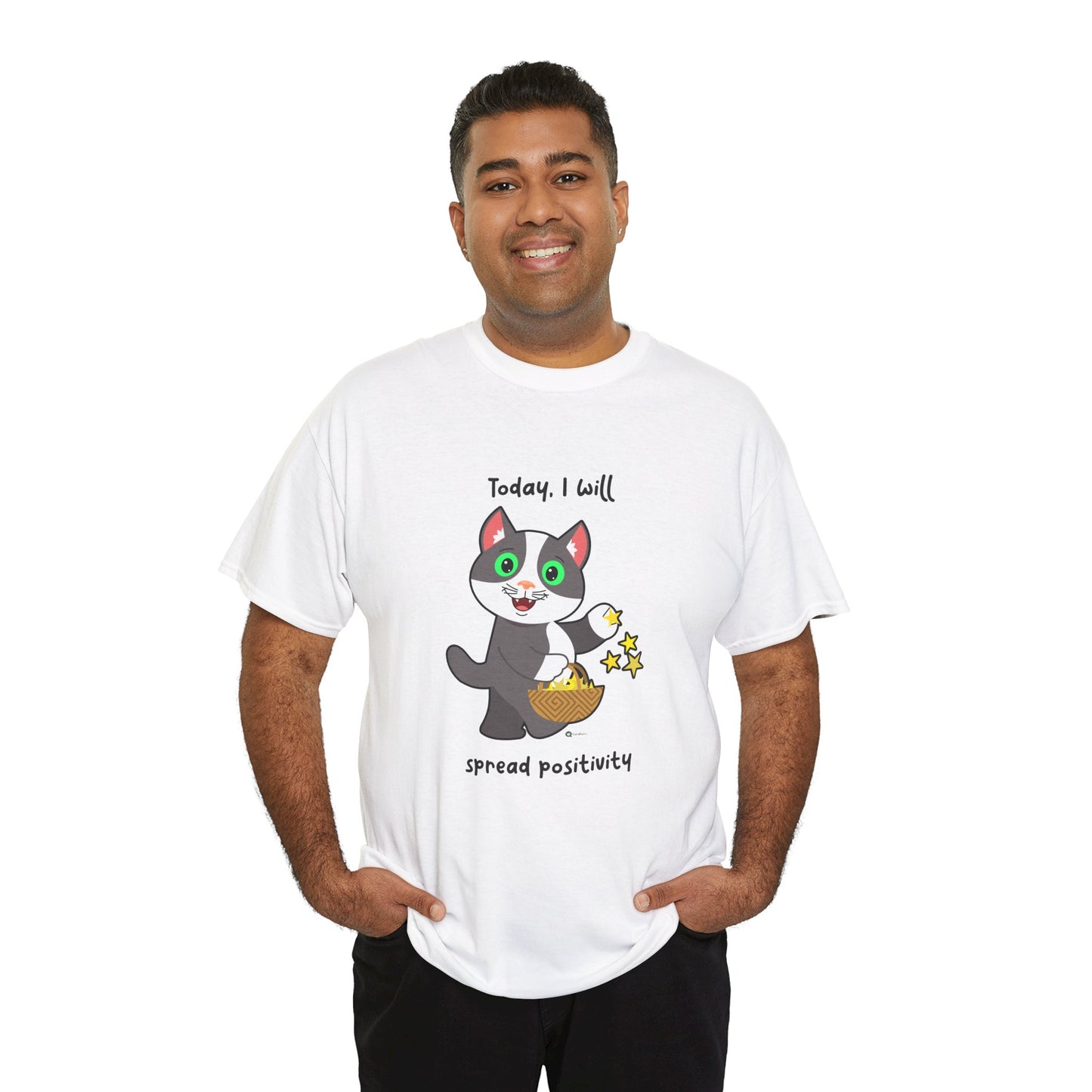 T-Shirt - PosiCat - Today, I will spread positivity