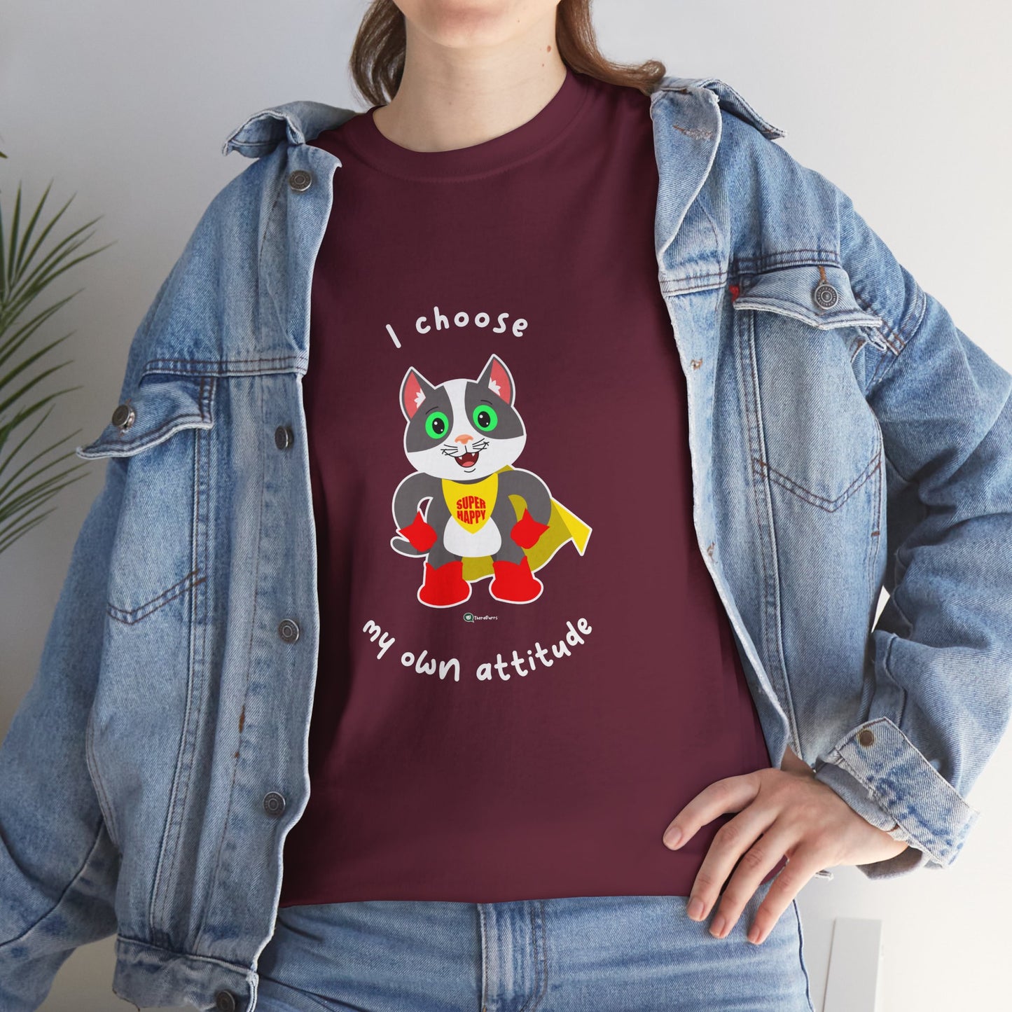 T-Shirt - PosiCat - I choose my own attitude